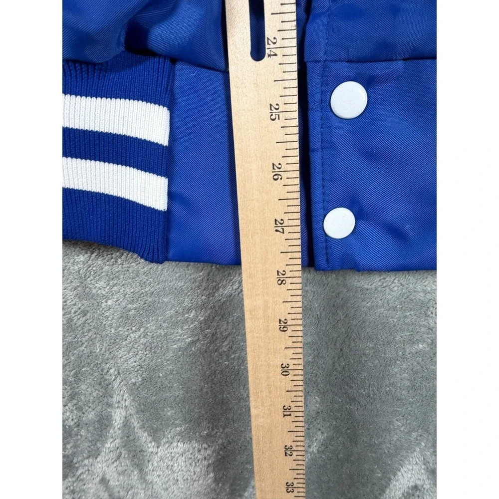 Vtg Pepsi-Cola Satin Bomber Jacket Blue XL Eagle Athletic Great Falls Montana